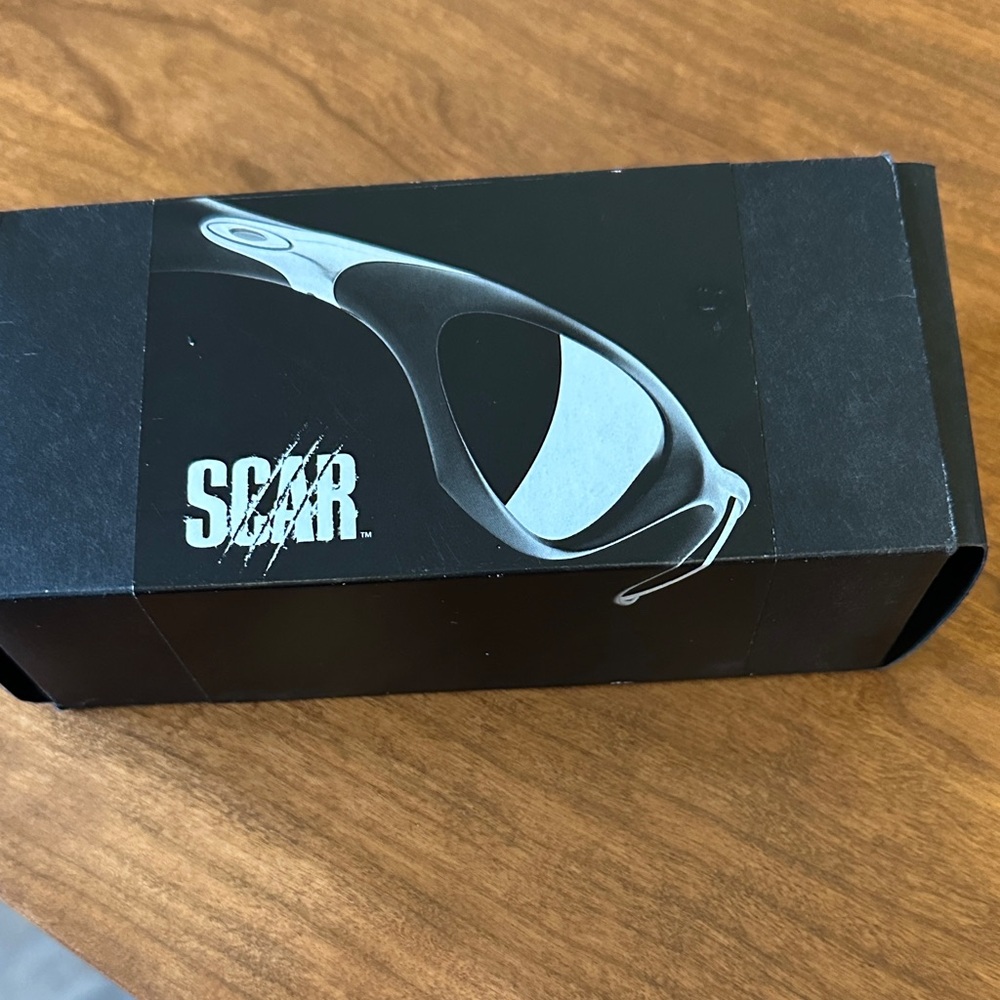 Oakley Scar Midnight Blue Sunglasses with Fire Lenses NWT - Picture 9 of 12